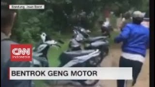 Bentrok Geng Motor di Bandung