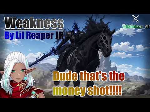 【 My 1st Lil Reaper JR | Reaction 】Weakness #angelsswordaicontest