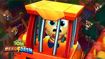 Talking Tom Hero Dash - Gameplay Walkthrough Part 35 - Angela Rescues Ginger (iOS, Android)