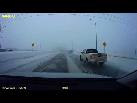 Dash Cam Captures Snowy Crash Scene || ViralHog