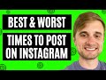 BEST and WORST time to post on Instagram (2023) 😱 How to grow on IG