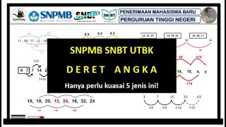 Hanya 5 ini polanya Deret Angka SNBT UTBK