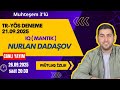 MUHTESEM 3'LÜ DENEME SINAVI 21 SENTYABR 2025-İQ(MANTIK) Nurlan Dadashov