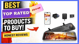 WOLFBOX G840S 12" 4K Mirror Dash Cam Backup Camera, 5.8GHz WiFi Smart Rearview Mirror for Car