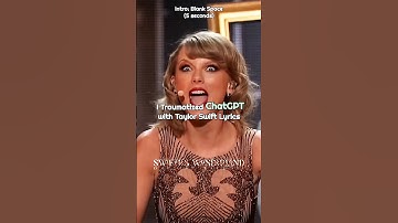 i Traumatized ChatGPT with Taylor Swift lyrics | #taylorswift #shorts