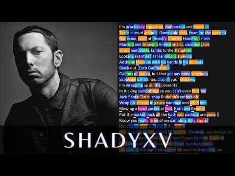 Eminem  ShadyXV | Lyrics, Rhymes Highlighted