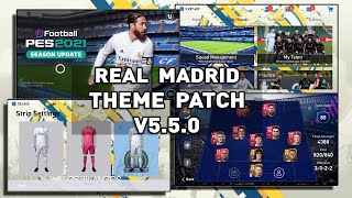 Real Madrid Console Theme Patch PES 21 Mobile | v5.5.0