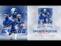 How to Design a Professional Sports Poster in Photoshop | Moises Caicedo Edition @chelseafc