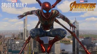MCU Iron Spider Suit Gameplay - Marvel&#39;s Spider-Man 2 (4K 60fps)