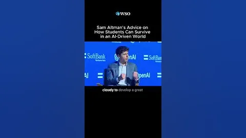Sam Altman on "How to Survive in the age of Artificial Intelligence". #ai #samaltman #openai
