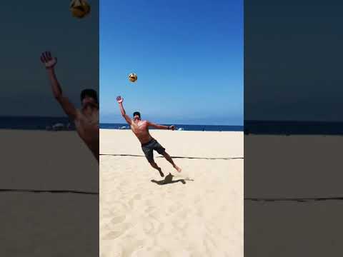 Beach Volleyball One-Arm Dig Battle #shorts #volleyball #beachvolleyball
