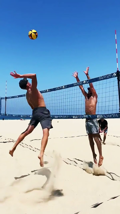 Beach Volleyball One-Arm Dig Battle #shorts #volleyball #beachvolleyball