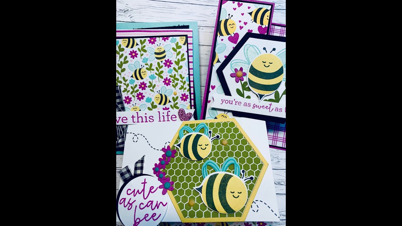 Stampin'Up! Meant To Bee Bundle I Making 3 beautiful cards