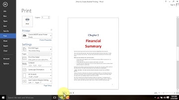 How to Print Booklet in Word
