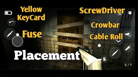 Crowbar Screwdriver Yellow Keycard Cable Roll Placement | Specimen Zero | Tagalog