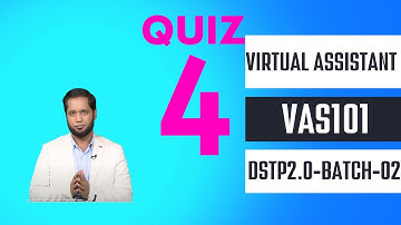 Amazon Virtual Assistant VAS101 Quiz 4 Digiskills Batch 2 2022