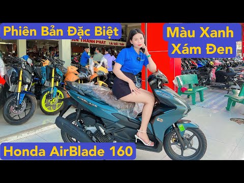 Video [Review] Xe Honda Air Blade 160 2022. Màu xanh xám đen... - youtube