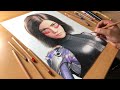 Drawing Alita: Battle Angel - Time-lapse + Real-time | Artology