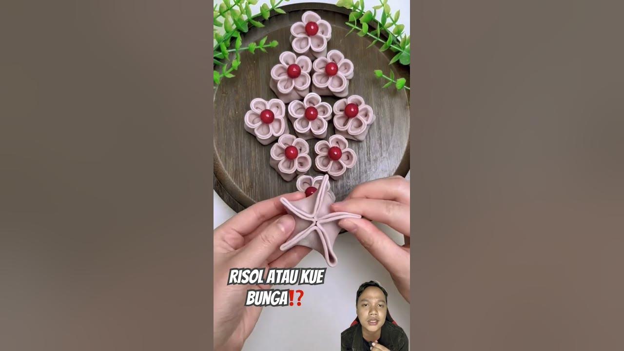 RISOL ATAU KUE BUNGA⁉️ #diy #food #handmade #flowers #craft #phonk #music #spotify #song #rap
