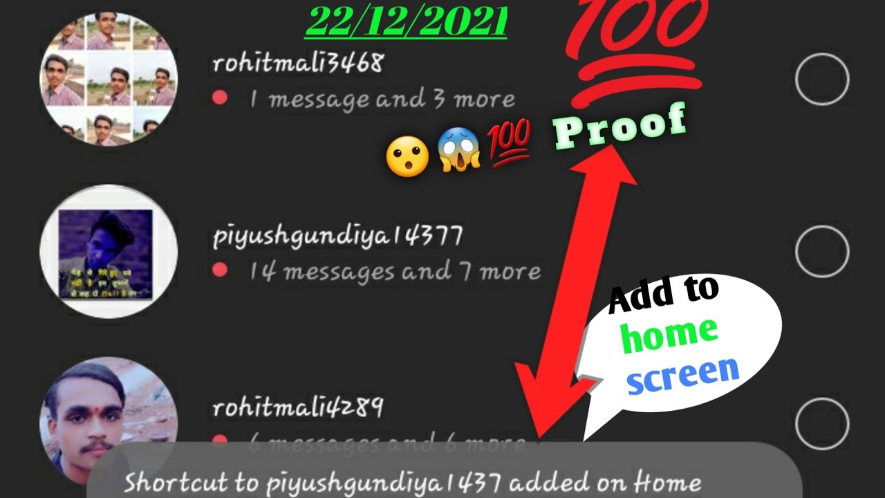 Instagram Account Shortcuts To Added On Home Screen How To Add