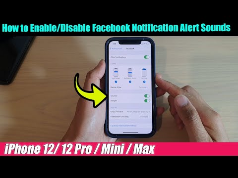 iPhone 1212 Pro: How to EnableDisable Facebook Notification Alert Sounds