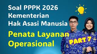 Soal Pppk Teknis Penata Layanan Operasional Pppk Terbaru 2026
