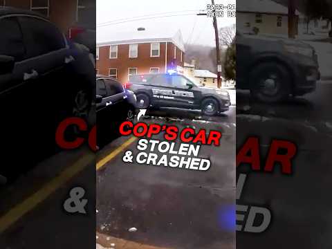 Stolen Cop Car Chase Ends In Diner Crash