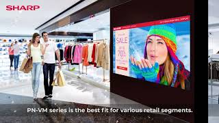 SHARP 55" Professional Video Wall Display | PN-VM Series (PN-VM552N / PN-VM552U)