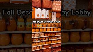 New Fall Decor at Hobby Lobby #summerween #hobbylobby #fall #fyp