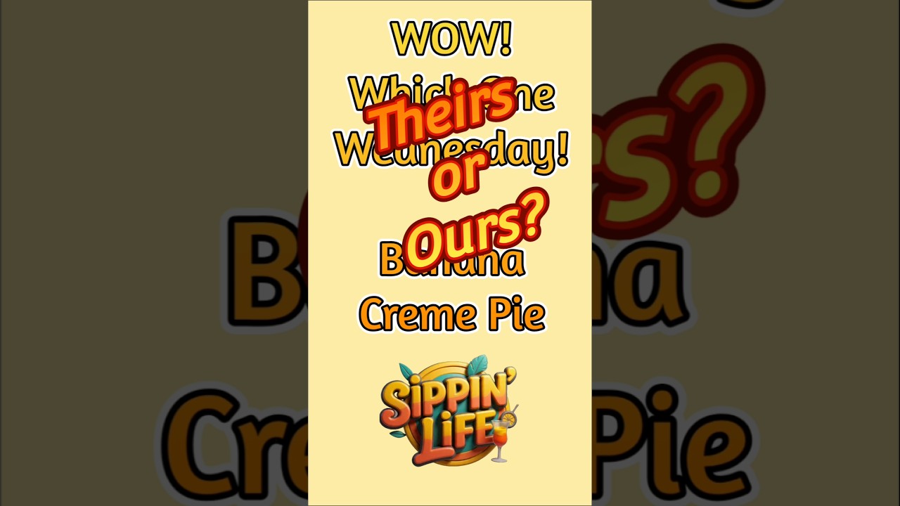 WoW! Pie Week means Banana Cream Pie! Which One Wednesday! #shorts #pie #cocktail #drinks #rumchata