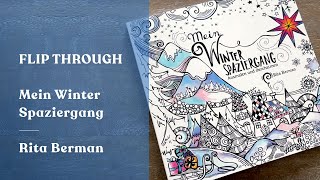 Flip Through Mein Winter Spaziergang My Winter Walk From Rita Berman Coloring Book