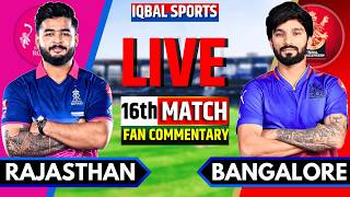 🔴LIVE: Bangalore vs Rajasthan, IPL 2026 Fan Commentary | Live Cricket Match Today | RCB vs RR Live screenshot 4