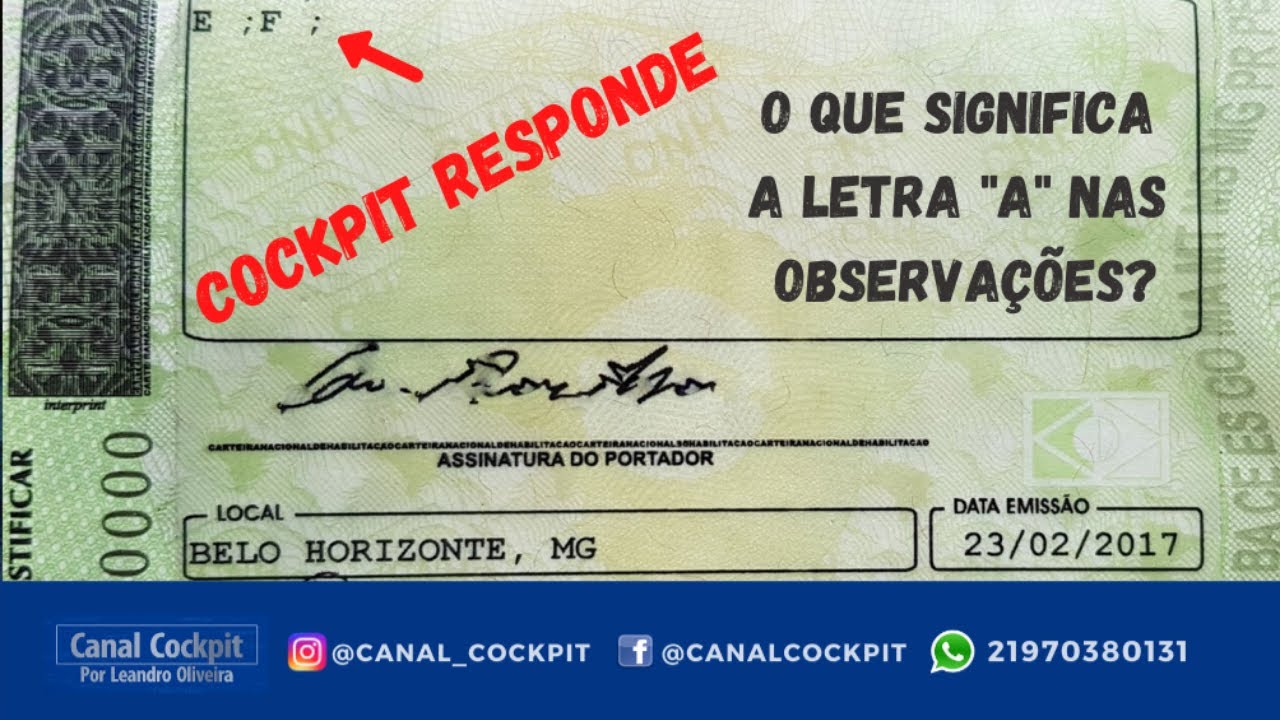 COCKPIT RESPONDE 1 - O QUE SIGNIFICA A LETRA 