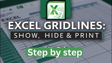 Excel Gridlines Explained: How to Show, Hide, and Print Gridlines Easily