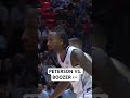 Darryn Peterson and Cam Boozer exchange buckets early in their summer league matchup
