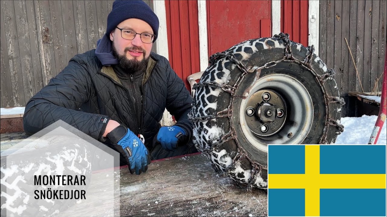 Snökedjor till småmaskiner, hur ska de monteras? Enkel och grundläggande information!