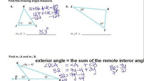 11.2 Angle Theorems of Triangles