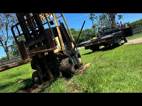 I picked the worst time of the year to work on the forklift. Full Length Recovery