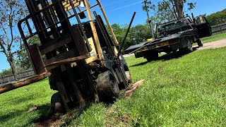 I picked the worst time of the year to work on the forklift. Full Length Recovery