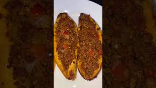 Relleno de plátano maduro