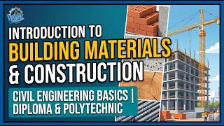 Introduction to Building Materials & Construction | Civil Engineering Basics | Diploma/Polytechnic