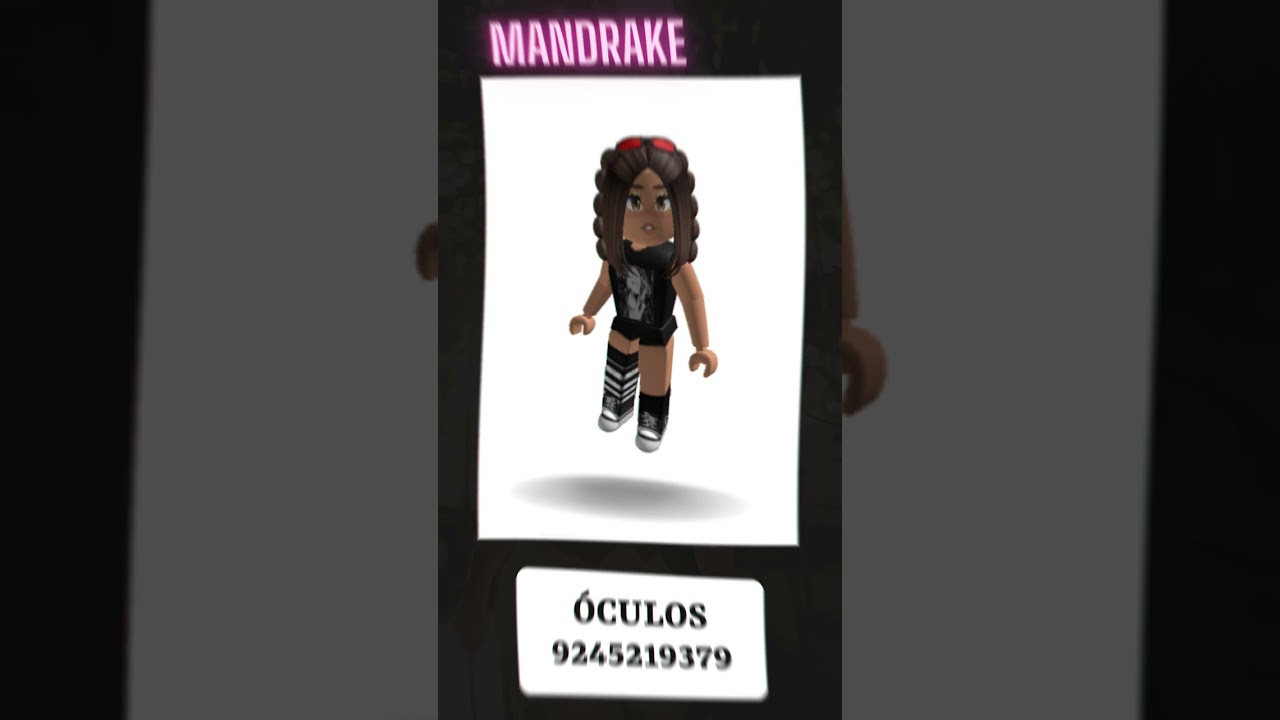 ROUPAS MANDRAKES #shorts #shortsvideo #Roblox#brookhaven 