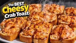 The Crispiest Cheesy Crab Toast Recipe | Easy 15-Minute Appetizer Everyone Loves!