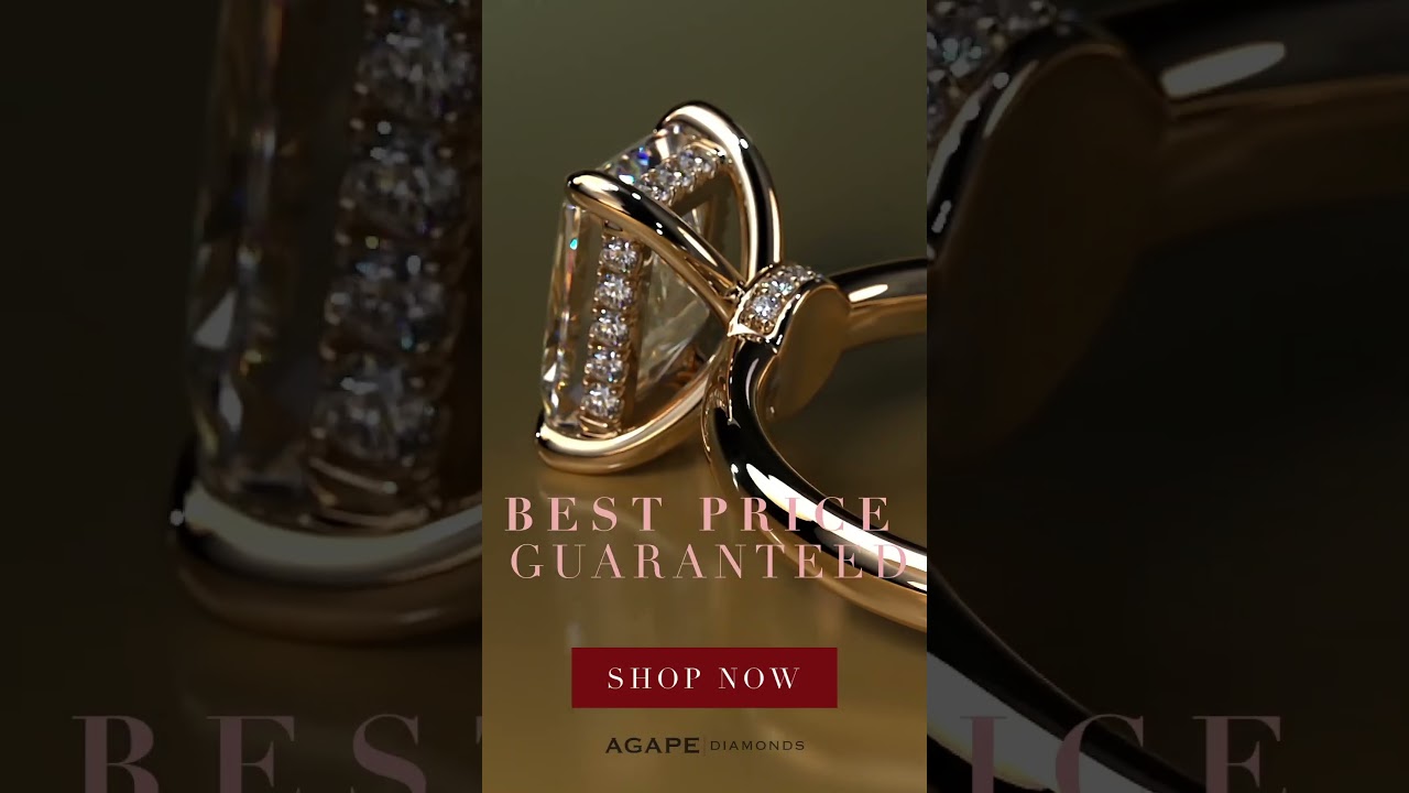 Valentine’s Day Sale: Radiant Cut Hidden Halo Engagement Ring – Timeless Elegance & Sparkle!