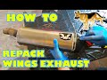 HOW TO REPACK WINGS EXHAUST/MUFFLER | HUSQVARNA 701 | KTM 690