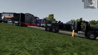 Kenworth T-880 Heavy Wrecker Saves Vintage Bus [BeamNG.DRIVE]