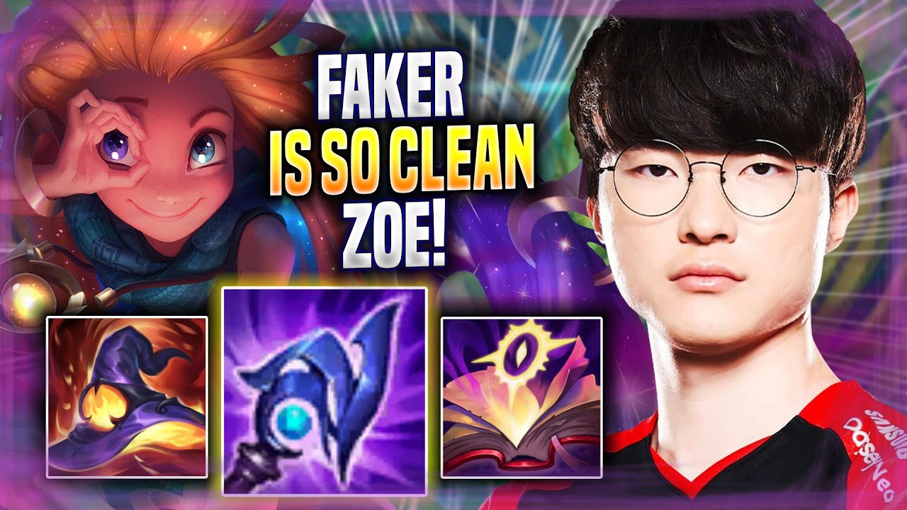 FAKER IS SO CLEAN WITH ZOE! - T1 Faker Plays Zoe MID vs Sylas! | Season 2022