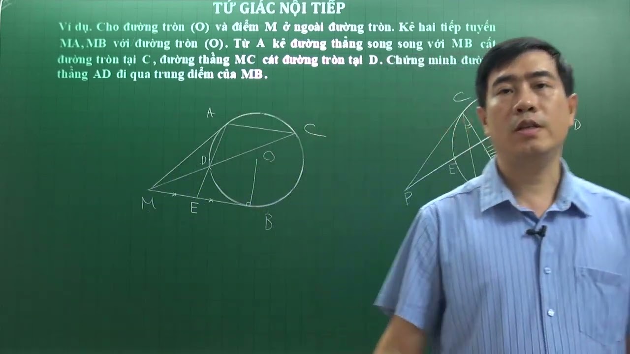 Tứ giác nội tiếp hay nhất Toán lớp 9  - Thầy Bùi Minh Mẫn