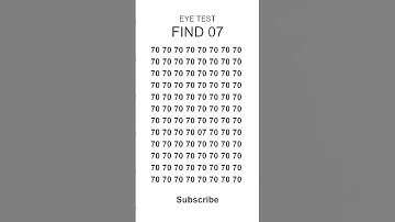 Eye Test! Find the Hidden Number in 5 Seconds! 🧐 #shorts
