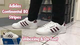Adidas Continental 80 Stripes Unboxing & On Feet